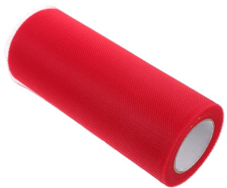 Holibanna Tulle Rosso per Decorazioni Nuziali e Fai da Te per Feste e Addobbi Materiale Facile da per Creazioni Artigianali