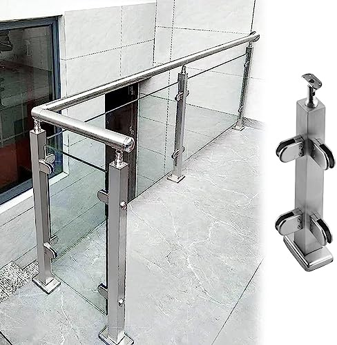Spigola per ringhiera in vetro in acciaio inossidabile, kit di corrimano durevole per scale interne ed esterne e recinzioni per corridoi