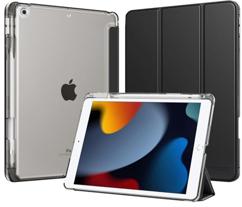 MoKo Coque pour iPad 9e/8e/7e Génération 10,2 Pouces avec Porte-Stylet
