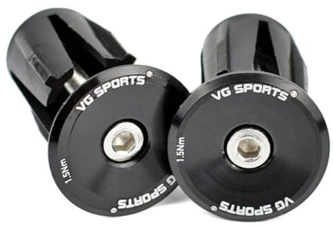 Azarxis Lenkerendkappen Lenkerstopfen Fahrradgriffe Stecker Lenker Endkappen für Fahrrad Mountainbike Rennrad (Schwarz - 23,5mm - 2 Stück)