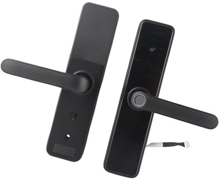 ciciglow Smart WiFi elektronisches Türschloss, biometrisches Fingerabdruck-Türschloss kann über WLAN mit dem Mobiltelefon verbunden Werden, unterstützt mechanische Schlüssel, Mobile APP zum