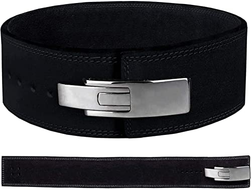 Royal Premium Gewichthebergürtel Lever Gürtel aus Rindsleder mit Schnalle, Weightlifting Lever Belt für Fitness Powerlifting Krafttraining Bodybuilding, mit 8.5cm / 10cm Höhe, Frauen und Männer (XL)