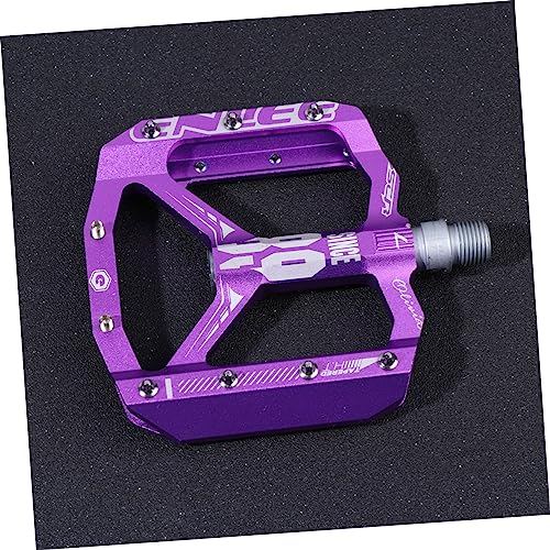INOOMP Plattformpedale Für Mountainbikes rutschfeste Universalpedale Mit Dreilagiger Dichtung Lila