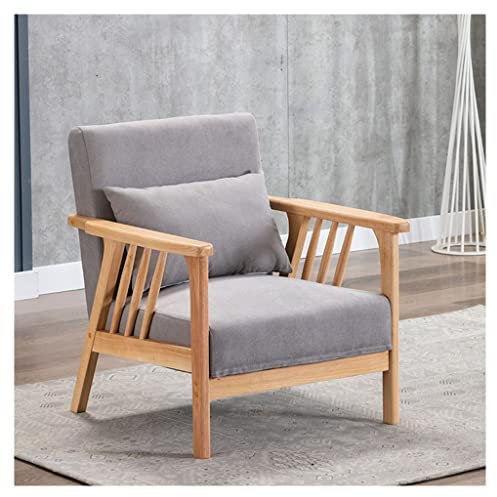 KOHARA Sessel mit Ottomane, Lounge-Stuhl für Schlafzimmer, moderner Retro-Stuhl aus der Mitte des Jahrhunderts mit Armlehne, gepolsterter Liegestuhl, Stoff-Sofa-Stuhl für Wohnzimmer, Bü