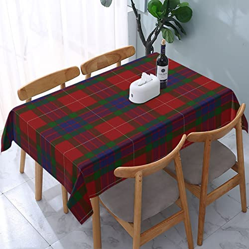 Tischdecke, rechteckig, Old Scotsman Clan Fraser, Schottenkaro, Polyesterstoff, wasserabweisend und knitterfrei, Tischdecke für Küche und Esszimmer, Tischplatte 137,2 x 182,9 cm (4–6 Sitze)
