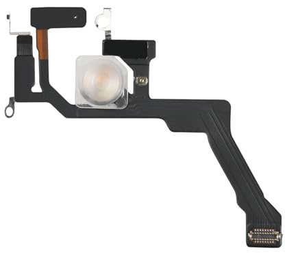 Risidamoy Flash Light for iPhone 14 Pro Flex Cable Replacement | Repair Flashlight Part with Pre-Installed Metal Bracket Holder for A2650 A2889 A2890 A2891 A2892