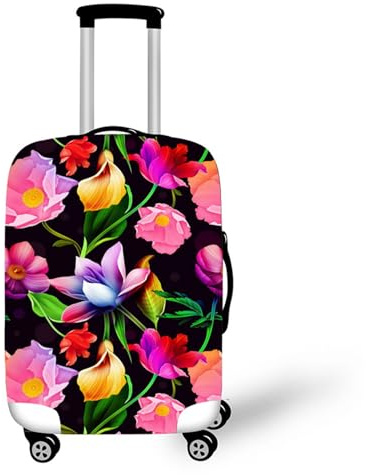 Muiuou Gepäckabdeckungen für Koffer,Schutzhaube für Kofferhülle Reise Waschbare Elastische Suitcase Cover Drucken Kofferschutzhülle,Passend für Kofferschutzbezug (XL (30-32 Zoll),Stil 12)