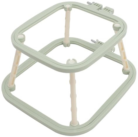 Stickrahmen-Ständer, Stickrahmen-Stickständer, Multifunktionaler Doppelschicht-Stickrahmen, Stichrahmen-Ständer, Verstellbar, Integriertes ABS-Nadelhalter-Werkzeug für den