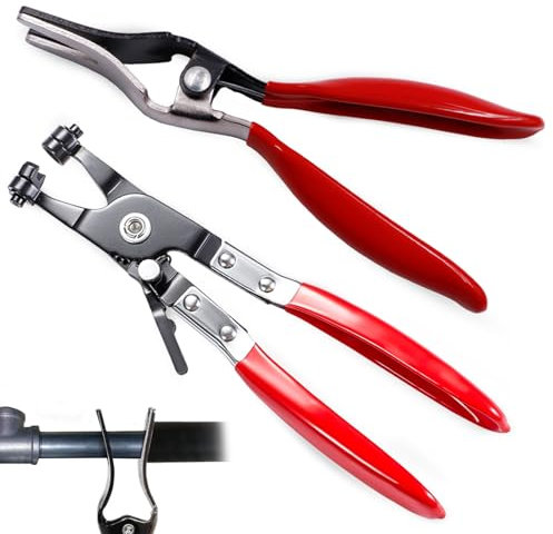 Hose Clamp Pliers Set, Hose Pliers Straight Throat Type for Car Fuel Vacuum Line Remover Plier