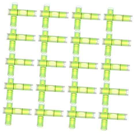 OSALADI 50 y Diseño Simple Alta Precisión de Burbuja Horizontal Niveles Cilíndricos de Plástico Líquido para Herramientas de Medición Pequeñas