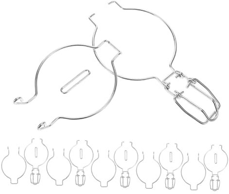 FELTECHELECTR 6pcs Mason Jar Wire Hangers Seal Buckle for Preserving Jars Decorations
