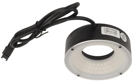 SUNGOOYUE Mikroskop LED Ringlampe, 24V Hochhelle Ringlichtbeleuchtung aus Aluminiumlegierung für Kamera Binokular Stereomikroskop