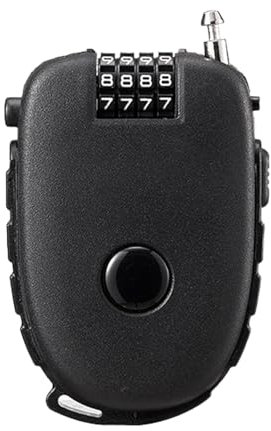 1pcs Kabelschloss,4-Stellig Zahlenschloss,130cm Stahlseil,Drahtseil Schloss,Rollerschloss,Schloss für Roller,Fahrradschloss Klein,Scooter Lock,Einziehbar,für Gepäck,Motorrad-Helm,Koffer,Fahrrad