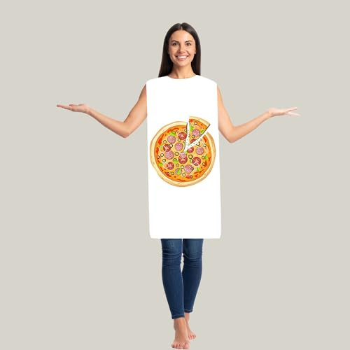 TABARDO Pizza Costume, Over-the-Head Fancy Dress, Perfect for Parties (Large)