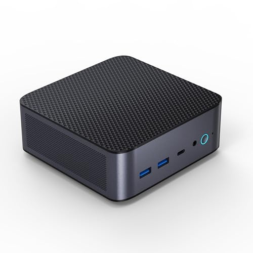 KINGDEL - Mini computadora de Escritorio pequeña Ryzen 7 8745HS CPU 32GB DDR5 RAM 2TB NVMe SSD WF 6E+BT5.3 2xLAN Compatible con 8K 7680x4320 Triple Pantalla DP/HD/Type-C USB3.0 W-11 Pro