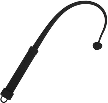 Générique Fouet Extensible en Forme de cœur, Longueur 62,5 cm, Accessoire de Jeu de rôle-FRRS04 (Noir)