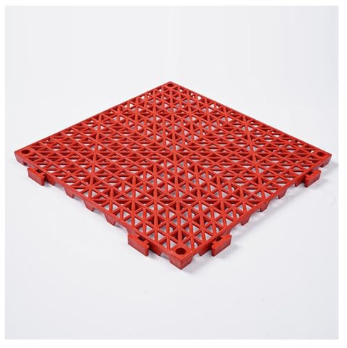 Carrelage Emboîtable Plusieurs Couleurs Disponibles Caillebotis Douche Outdoor Shower Mat Salle Bain, Porte d'entrée(Red,14 pieces)