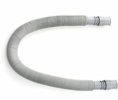 BricoLoco Manguera tubo desagüe lavadora. Goma descarga vaciado lavadora o lavavajillas. Tubo 22 mm. Con una boquilla de 19 mm. y otra de 22 mm. Extensible. (400)