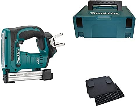 Makita Akku-Tacker 18,0 V (ohne Akku, ohne Ladegerät) + MAKPAC + Polster
