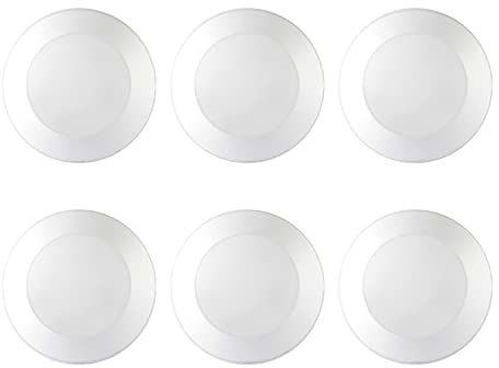 GREENLUX 7.5 Flush Mount Led Disk Light Suit for 5/6 Inch Recessed Can or 4 J-Box, CRI90, 1000lm, 15W, 5CCT Surface Mount LED Disk Ceiling Light(6 Pack)