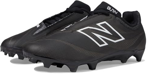 New Balance Unisex-Adult Burnx4 Lacrosse Shoe, Black/Blacktop, 11.5 Wide Women/10 Men