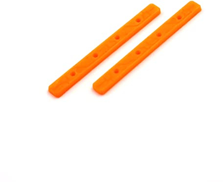 SPITBOARDS Fingerboard Rails Boardrails Set med 2 med skruvar – röd