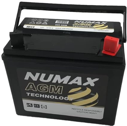 Numax - Batterie de tondeuse autoporté Numax Motoculture U1R9 895 AGM 12V 32Ah / 330A + DROITE Petite
