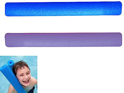 Rianpesn 2 Piezas 150cm Churros para Piscina | Tubo Espuma para Piscina | Palo Flotador | Espuma Brillante para Proyectos Natación, Flotación Y Manualidades