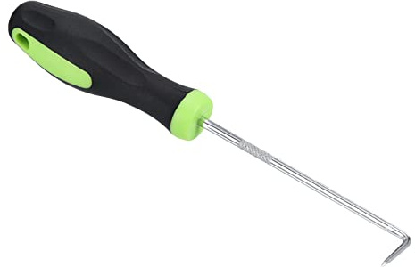 PATIKIL Mini Präzisions-Haken für O-Ring Dichtung Auto Schwarz mit Grün | 90°-Geradhaken-Universal Nadel Haken Öl Ringe Dichtung Werkzeug