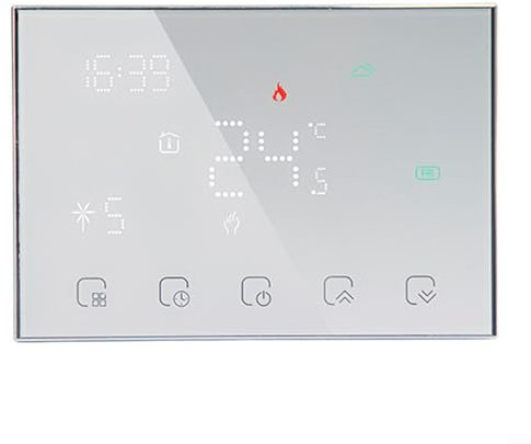 Interruptor controlador de temperatura inteligente WiFi inalámbrico, panel de control de temperatura de calefacción eléctrica, termostato eléctrico inteligente de calefacción de piso, control de
