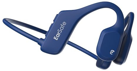 ng EarSafe Pro Open-Ear Bone Conduction Headphones IP68 Waterproof Wireless Bluetooth V5.2, Sports Earphones with 8GB inbuilt Memory MP3 Player for Swimming, Sports & Hearing aid. (2024 Model) (Blue)