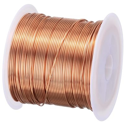 QUARKZMAN 0,7 mm Magnetdraht 28 m emaillierter Kupferdraht emaillierter Magnetwicklungsdraht Spule 100 g 155 °C für Transformatoren und Induktoren