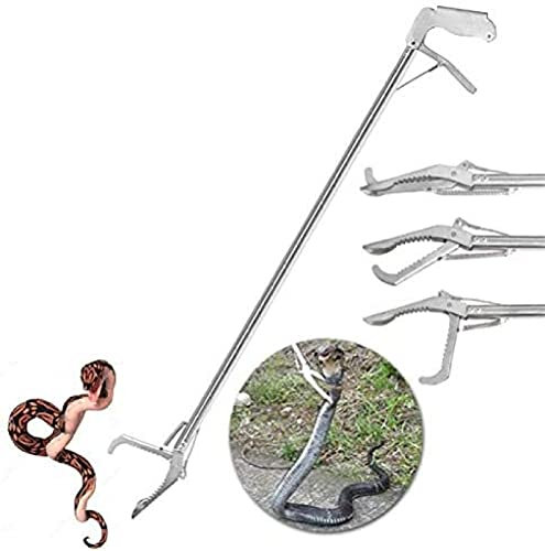 Schlangenfänger, Reptiliengreifer, Fänger-Handhabungswerkzeug, breite Backen, Schlangenzange, Greifer, Rasselschlange, robust, 120 cm