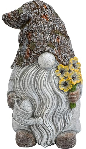 Mood Lab Gartenzwerg – Schlüsselverstecker Zwerg Figur – 23,5 cm Rasenstatue – für Außen- oder Hausdekoration