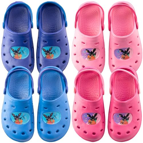 Bing - Bambina Bambino - Clog Sandalo Sabot con Archetto di Tenuta Ciabatte Mare Piscina - Prodotto Originale [0181 Fucsia - 32]