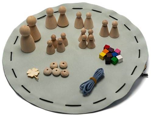 Brettlinge 2 in 1 in einem von Einer gemeinnützigen Werkstatt (SGB IX) gefertigten Kunstleder-Beutel