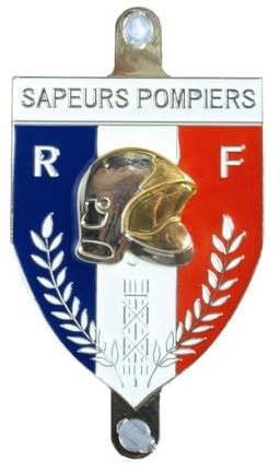 Générique Plaque Sapeurs Pompiers Blason avec Ventouse pour Pare-Brise Automobile à l'intérieur de la Voiture …