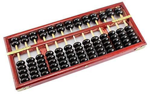 Ziffern-Standard-Abakus, Holz-Abakus, Abakus, Büro-Dekorationszubehör, Rechen-Abakus, Retro-Holzrahmen, 13-Positionen-PVC-Perlen-Studenten-Abakus