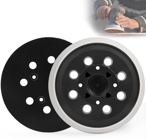 MOGRQAP 2Pcs 5 Inch 8 Hole Sander Pad for Bosch PEX 300 PEX 400 PEX 4000 AE | AdvancedOrbit 18 Random Orbit Sander Sanding Pad, Hook und Loop Backing for Quick Disc Changes