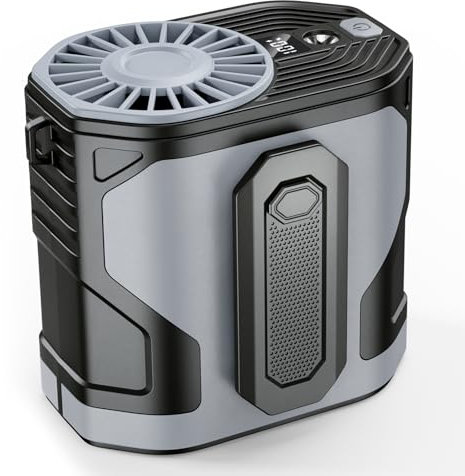 Dreamy Cubby Personal Waist Fan, 10 Speeds Powerful Airflow, Hands-FreeHanging Neck Fan, Portable Rechargeable with up to 24H+ of Working Time, Wearable Belt Fan for Camping, Outdoor, Jobsite