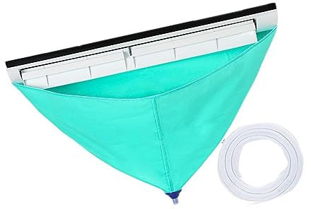 Sac à Laver à Climatisation Fendu avec Sac AC en Tissu en PVC, Conception D'ouverture Large, Prise D'eau avec Tuyau D'eau pour les Climatiseurs Muraux