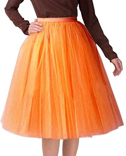 Tüllrock Damen - Tütü Rock kurz Retro Tutu Rock Mehrschichtiger Elastische Hohe Taille A Linien Ballett Petticoat Unterrock Karneval Kostüm 50Er Faschingskostüme für Cosplay Karneval Tanzen