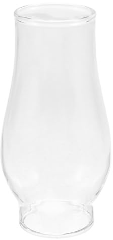 IWOWHERO Pantalla Resistente al Viento de Repuesto para Lámpara de Aceite de Vidrio Diseño Vintage Adecuado para Iluminación Confiable y Emergencias en Interiores