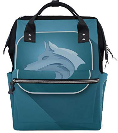MONTOJ Wolf Life Canvas Reisetasche Campus Rucksack One Size 4