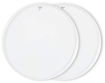 KPM Berlin LAB Teller - Duo Set Porzellan, handgefertigte Speiseteller, Porzellanteller in modernem Design aus Berlin, weiß im Geschenkkarton, Ø 26 cm