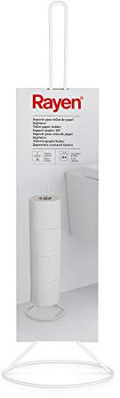 Rayen Toilettenpapierhalter, weiß matt, Maße: 50 x 15 cm