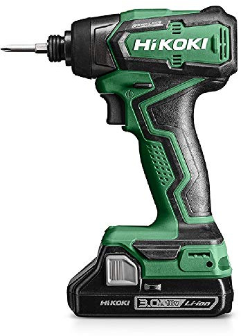 HiKOKI WH18DDWQZ Akku Schlagschrauber 18V, 1/4 Zoll, 140 Nm, Brushless | Bürstenloser Motor, 2x 3,0 Ah Li-ion Akku BSL1830C, Ladegerät UC18YFSL, im HSC II Koffer, Feedback-Kontrolle, 1/4