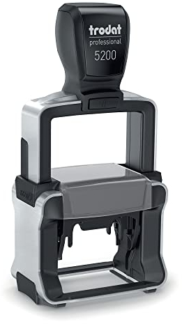 Personalisierter Stempel Trodat Professional 5200 – zum Bestellen mit 5 Zeilen Text, Abdruck 41x24 mm – geeignet als Firmenstempel, Adressstempel, Arztstempel uvm
