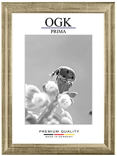 Online-GalleryKing OGK Holz Bilderrahmen 40 x 100 cm in Silber-Leaf | Foto | Poster | Puzzle | Galerie | Rahmen
