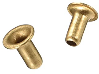 PATIKIL 2mm x 4mm Attraverso Foro Vuoto Rivetto, 200pz Rame Vuoto Rivetti Occhielli Doppio -side Circuito Scheda PCB
